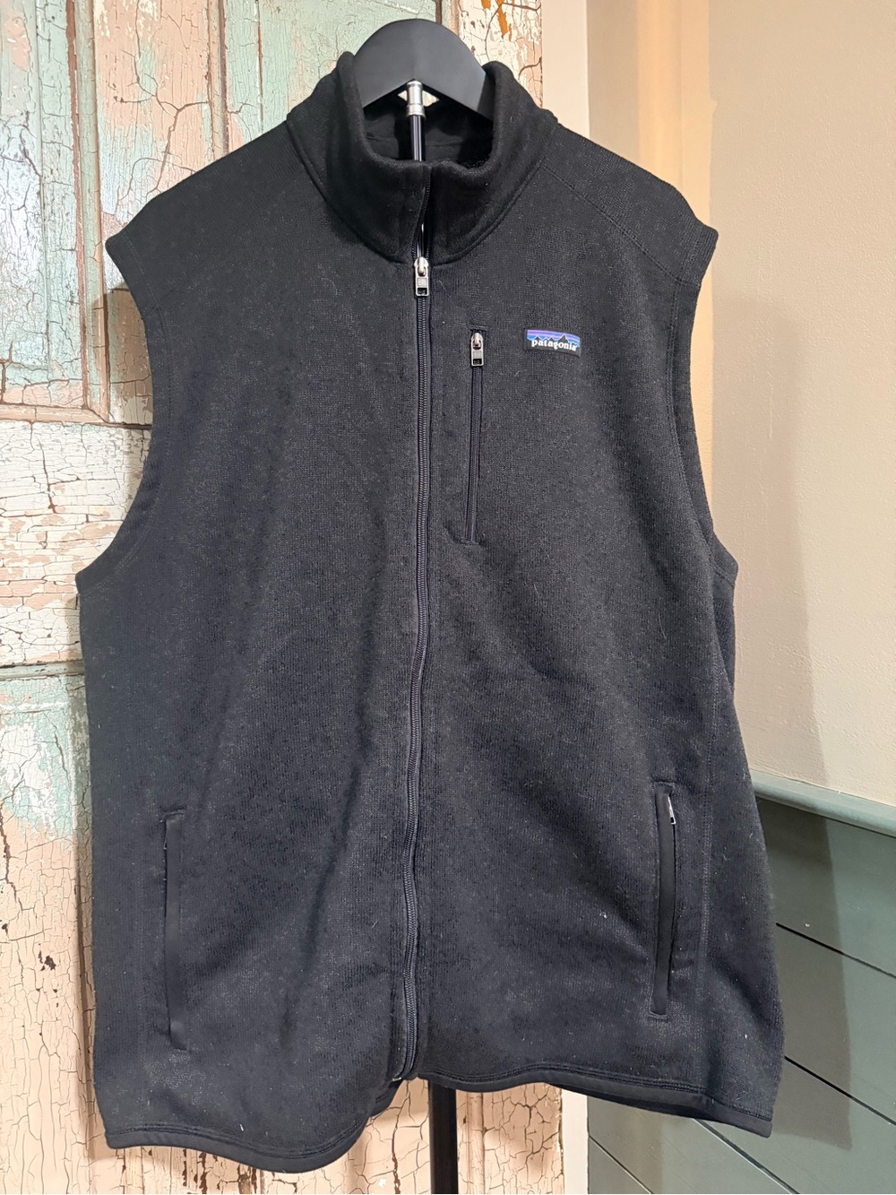 Patagonia Better Sweater Vest Men’s XXL Black Full Zip Fleece 25882